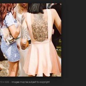 Low back skater Mini dress